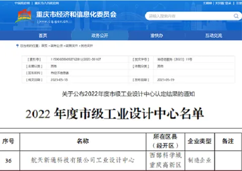 Qingling Isuzu Mold Company won the title of "Municipal Industrial Design Center in 2022"