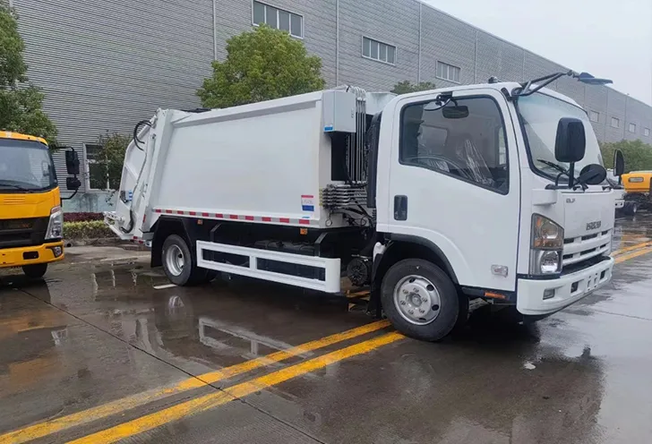 Application of compression garbage truck