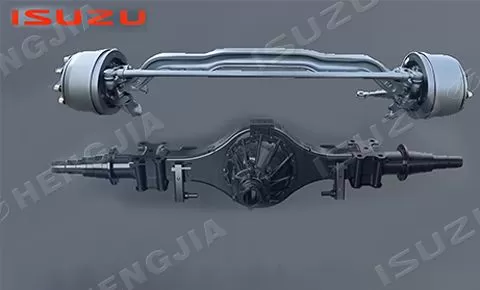 Front and rear axles