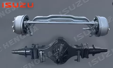 Front and rear axles