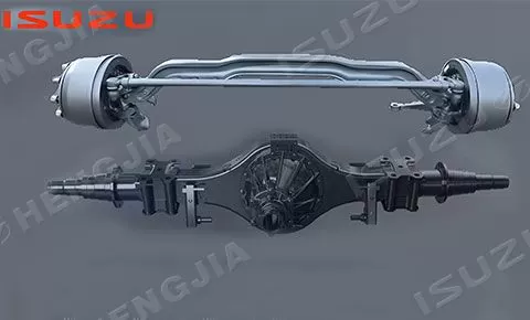 Front and rear axles