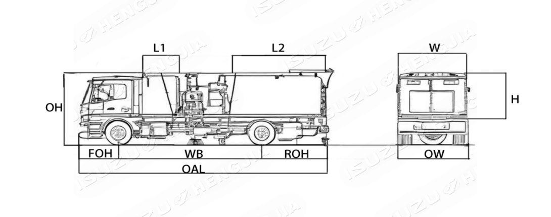 ISUZU Road Sweeper Truck-100P
